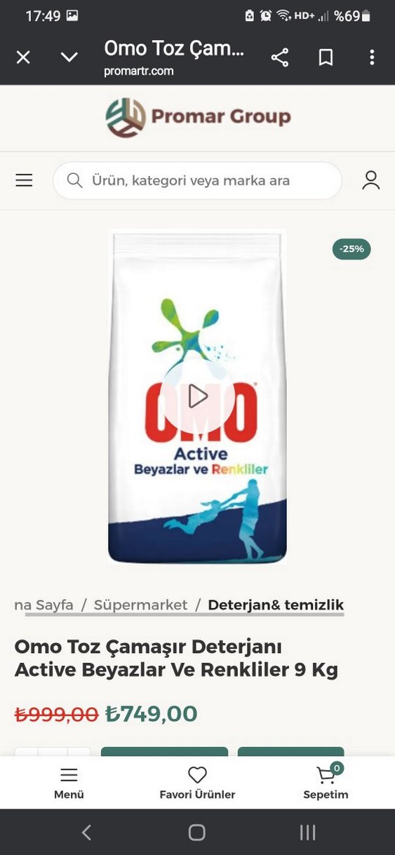 Omo Active Toz Çamaşır Deterjanı 9 kg - Görsel 2