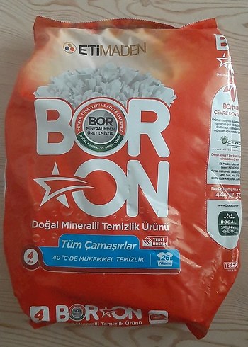 Eti Maden Boron Doğal Mineralli Temizlik Tozu 4 kg