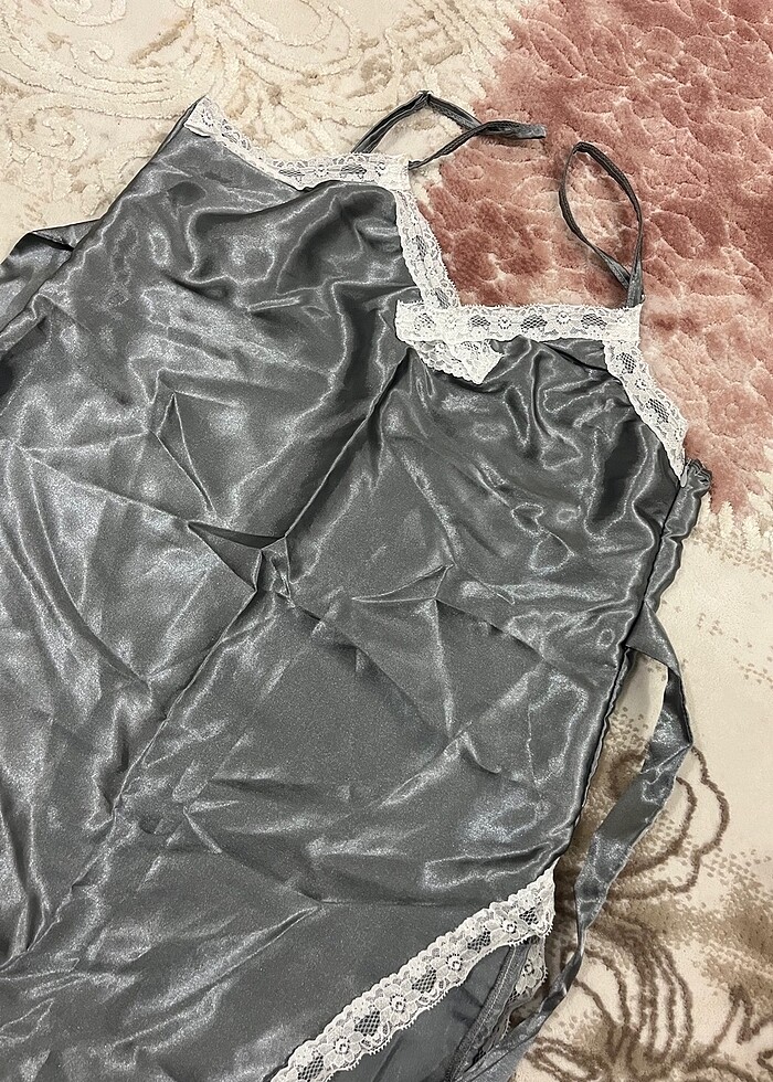 FANTAZİ SATEN GECELİK - Görsel 3