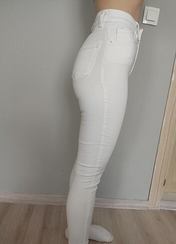 BEYAZ KADIN PANTOLON  - Görsel 2