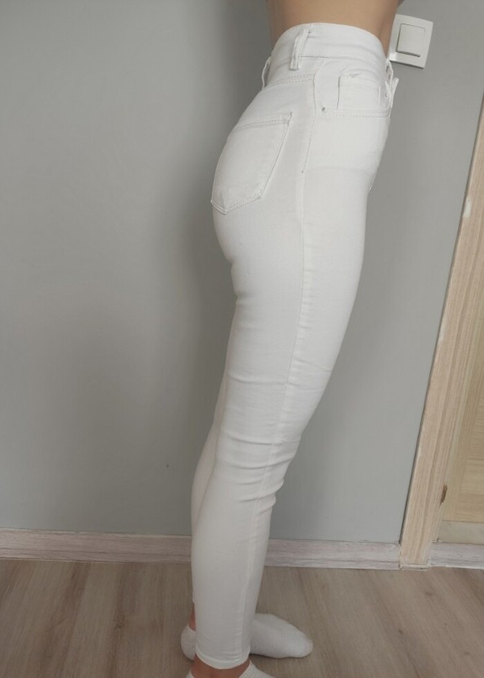 BEYAZ KADIN PANTOLON  - Görsel 3