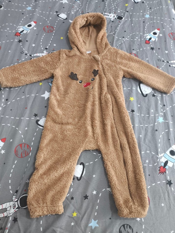 Kahverengi Kürklü Bebek Erkek Tulumu / ASTRONOT TULUM PELUŞTULUM - Görsel 4