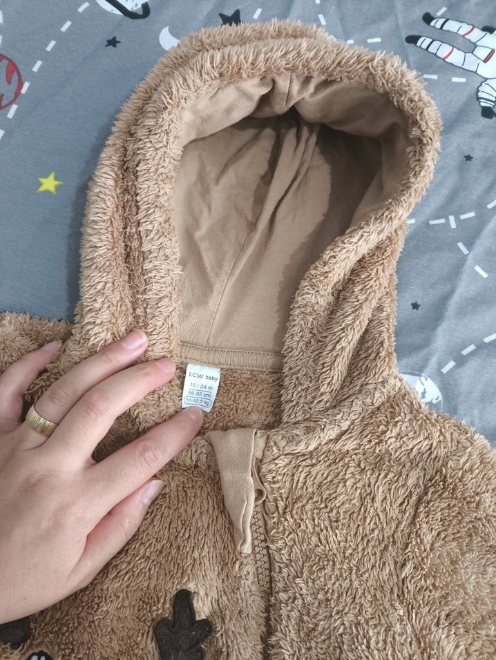 Kahverengi Kürklü Bebek Erkek Tulumu / ASTRONOT TULUM PELUŞTULUM - Görsel 2