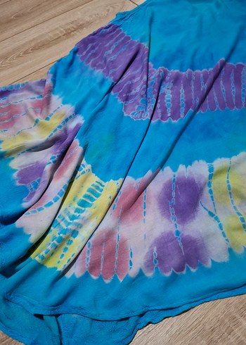 Renkli Batik Desenli Pareo - Görsel 6