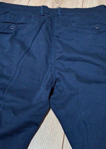 Lacivert Kemerli Erkek KetenPantolon - Görsel 4