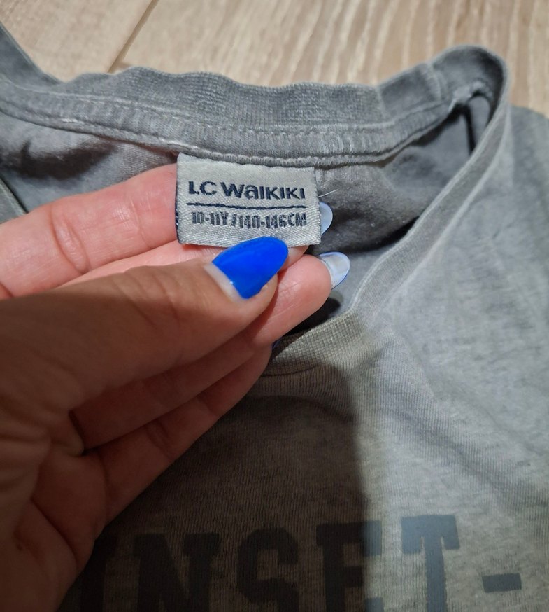 Gri Erkek Çocuk Baskılı Pamuklu kolsuz tişört. - Görsel 3