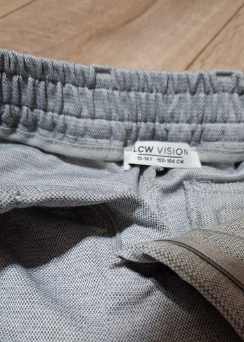 Gri erkek Normal Kesim liralık dokuma Pantolon - Görsel 7