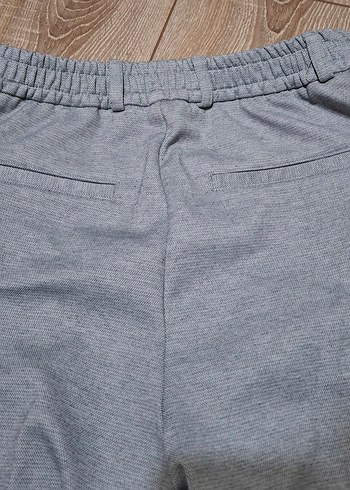 Gri erkek Normal Kesim liralık dokuma Pantolon - Görsel 6