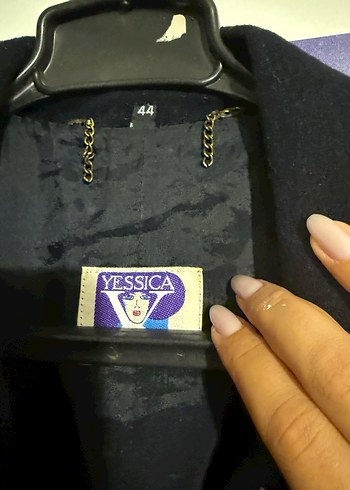 C&A Lacivert Düğmeli vintage kaban