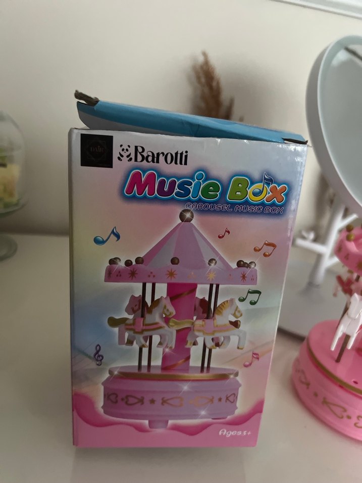 Pembe Dönen Atlı Karınca Müzik Kutusu - Görsel 2