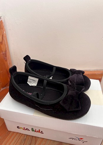 Kız Çocuk Siyah Bantlı Babet Ayakkabı - Görsel 5