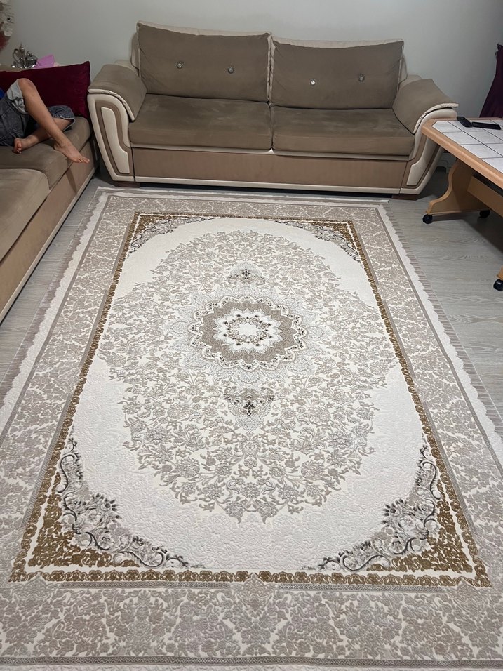 Yeni alındı hiç kullanılmadı ipek halı - Görsel 3
