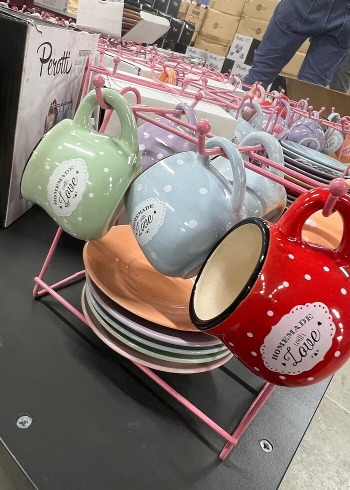 Seramik 6 lı kahve standı takımı - Görsel 2