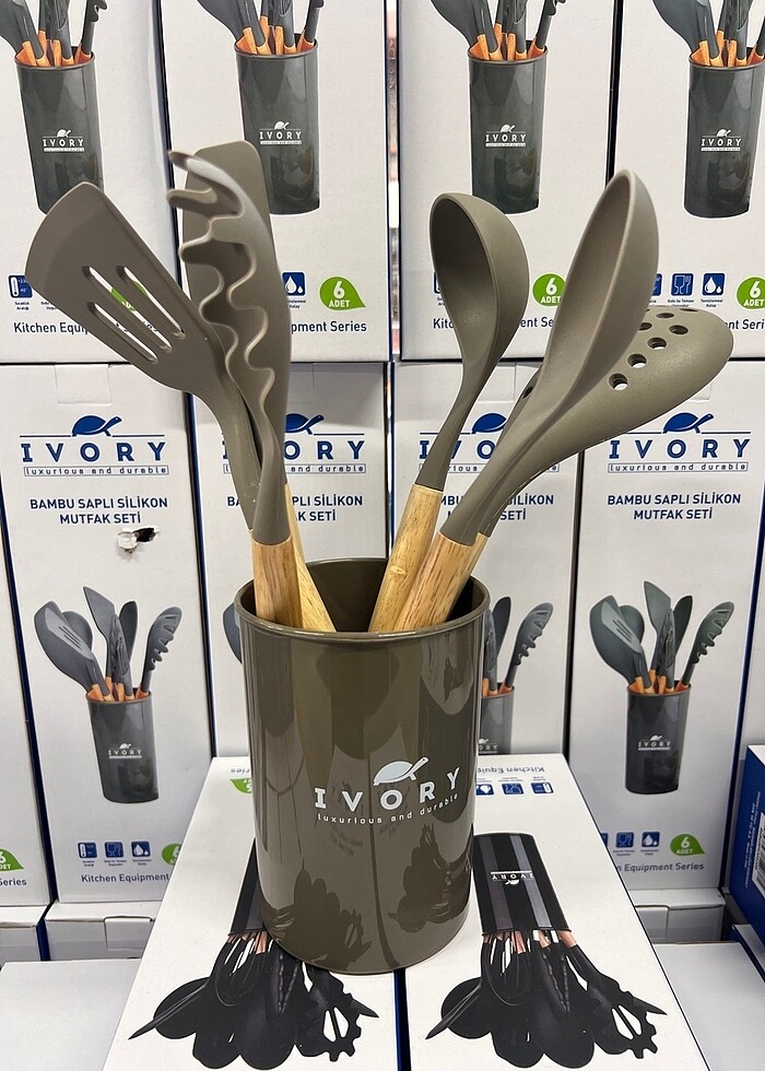 Bambu saplı mutfak seti - Görsel 2