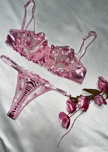 Pembe Bralet Takımı - Görsel 2