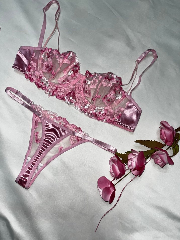 Pembe Bralet Takımı - Görsel 2