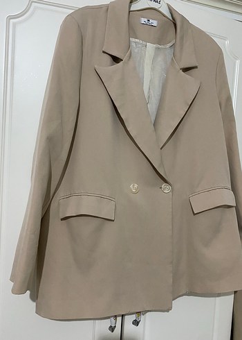 Zara Bej Klasik Blazer Ceket