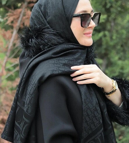 Beden siyah Renk Kaşmir şal
