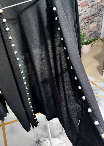 Diğer İnci detaylı L beden midi hirka