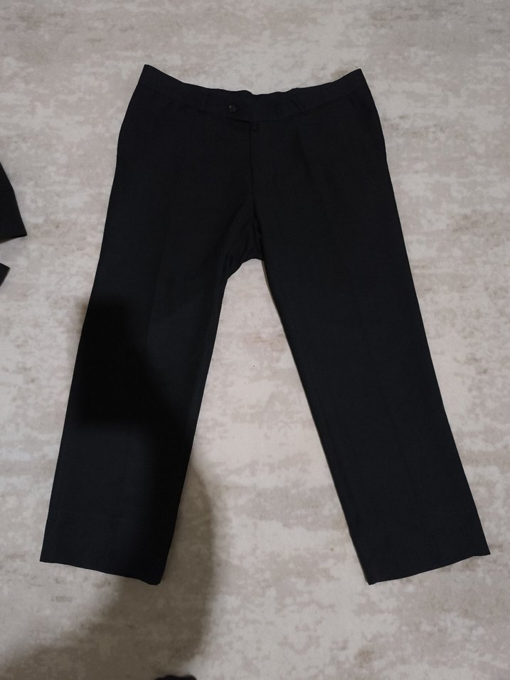 Siyah Regular Fit Erkek Ofis Pantolonu - Görsel 2