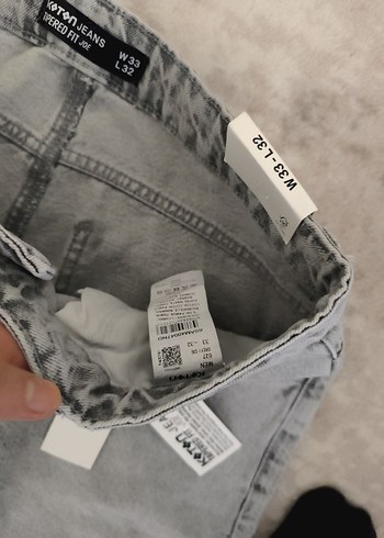 Koton Gri Erkek Tapered fit Denim Pantolon - Görsel 4