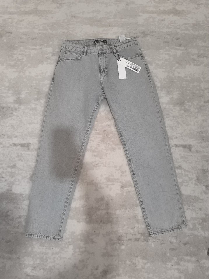 Koton Gri Erkek Tapered fit Denim Pantolon - Görsel 2