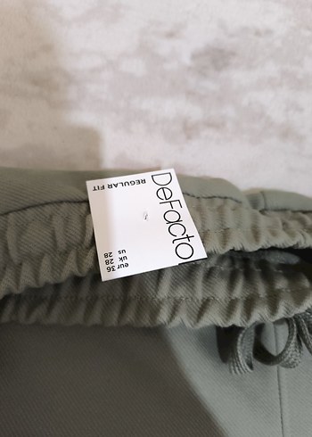 Defacto Haki Dokuma erkek pantolonu - Görsel 4