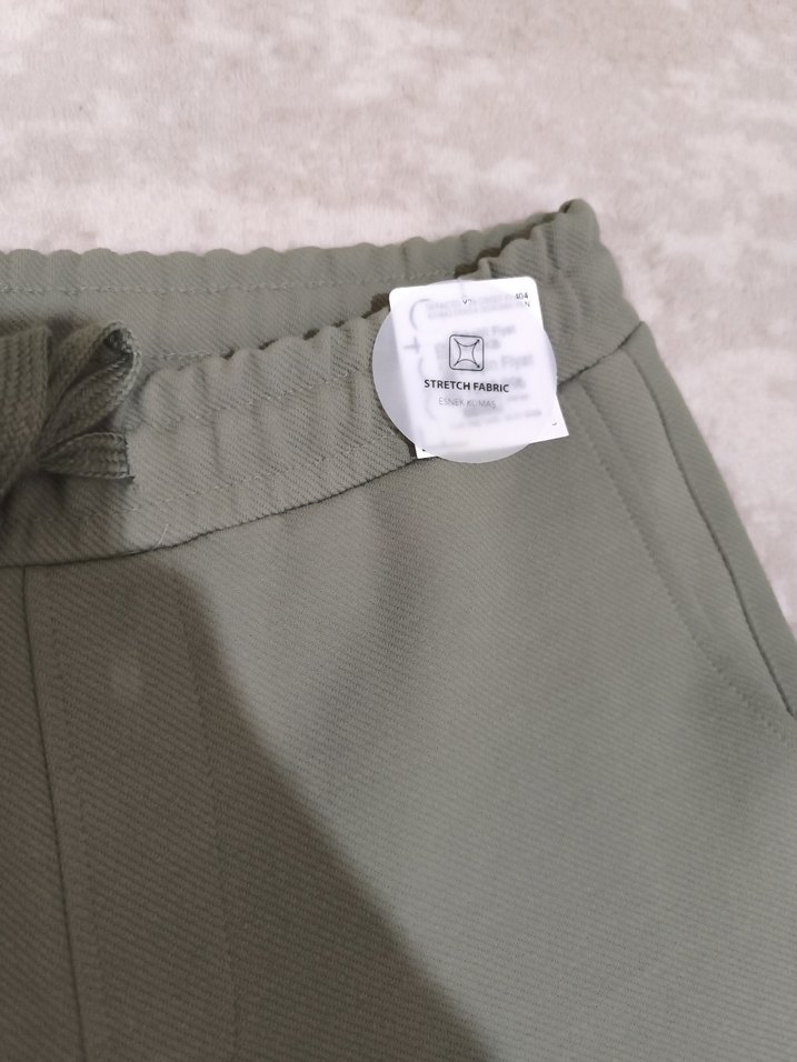 Defacto Haki Dokuma erkek pantolonu - Görsel 5