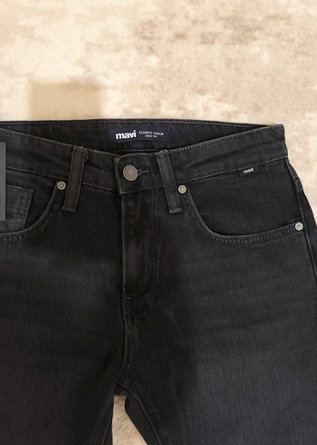 Mavi Siyah Erkek Denim Pantolon - Görsel 9
