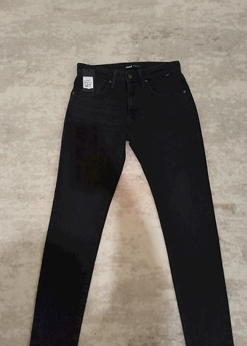 Mavi Siyah Erkek Denim Pantolon - Görsel 5