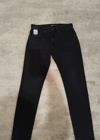 Mavi Siyah Erkek Denim Pantolon - Görsel 8