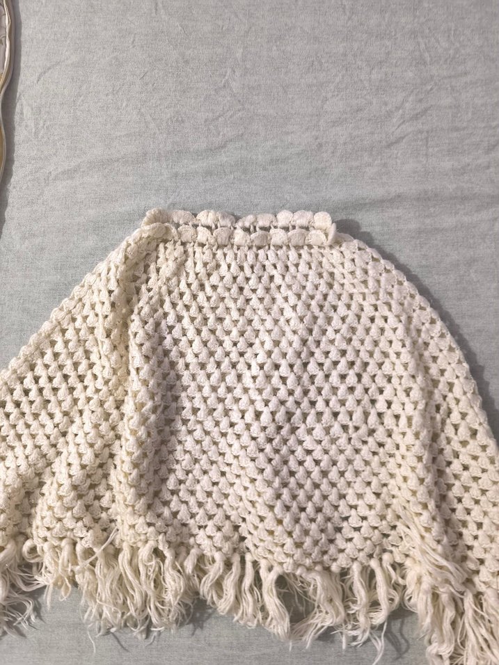 Kız Çocuk Bohem Örgü Panço - Görsel 3