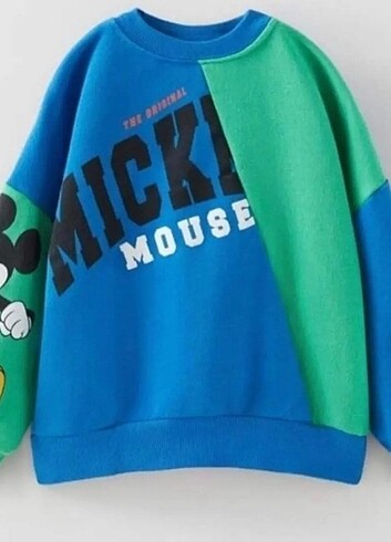 3 Yaş Beden mavi Renk Mickey takım 3-4 yaş