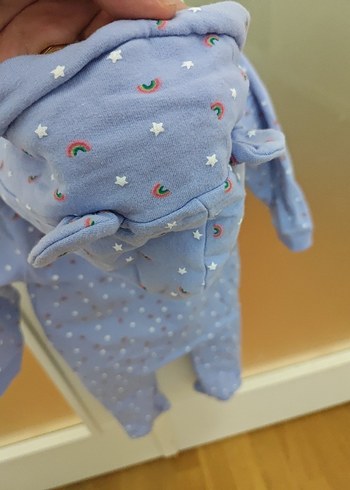 HelloBaby Mavi Bebek Polar Tulum