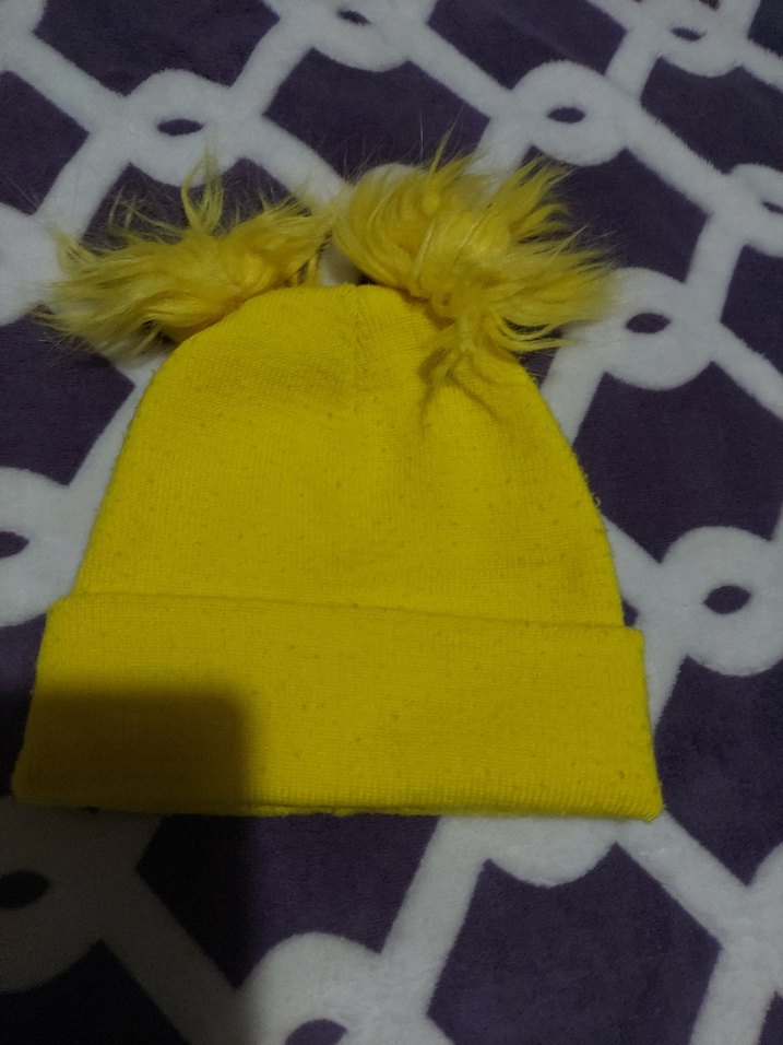 Sarı Örme çocuk Bere - Görsel 2