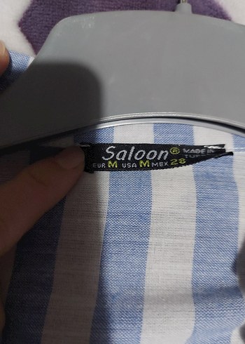 Mavi Nakışlı Bohem Kadın Gömlek - Görsel 3