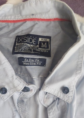 Açık maviKeten Kısa Kollu Erkek Gömlek - Görsel 2