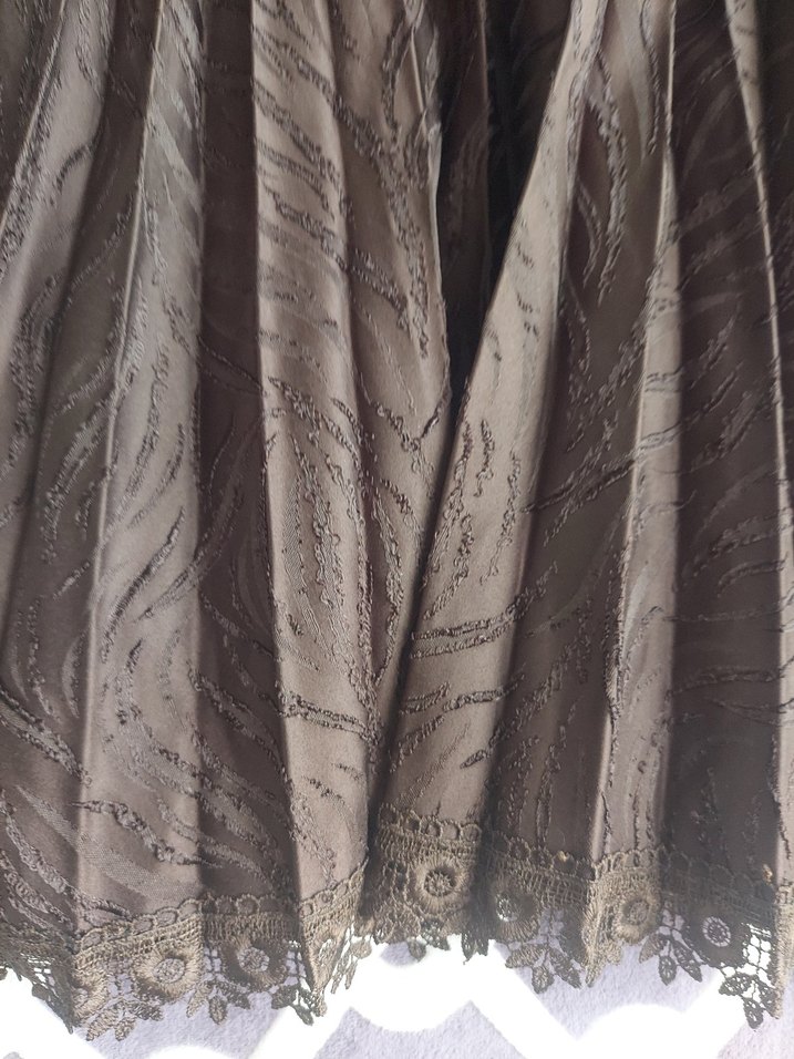 Kahverengi Pilili Uzun Kadın Takım - Görsel 5