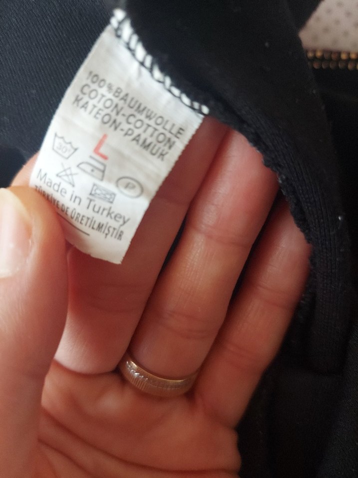 Kadın Siyah Baskılı Midi Tayt - Görsel 3