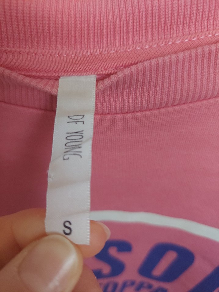 Pembe Baskılı Kadın Sweatshirt - Görsel 3