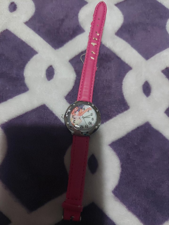 Pembe Kayışlı Kız çocuk Kol Saati - Görsel 4