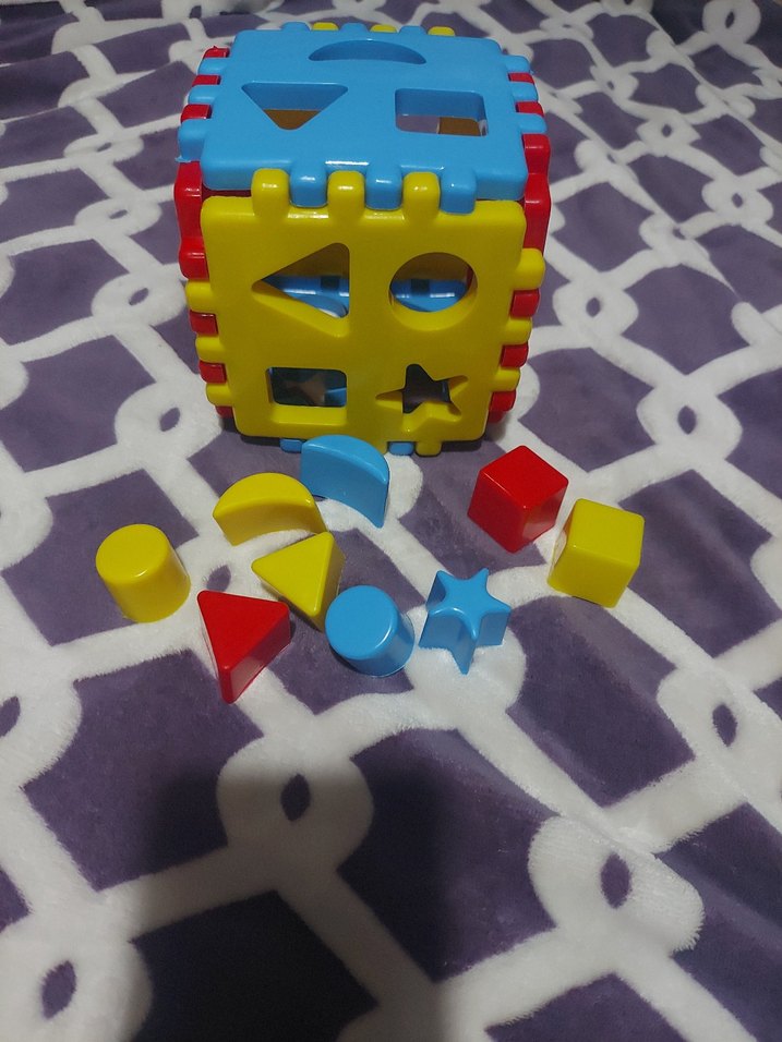 Renkli Eğitici Şekil Eşleştirme Küpü - Görsel 2