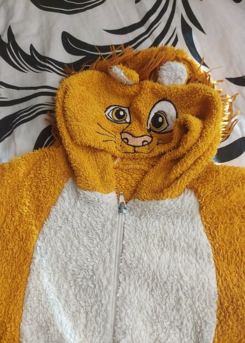 Sarı Peluş Kedi Tulumu - Görsel 3