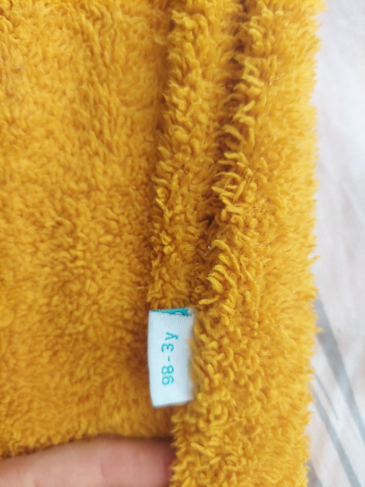 Sarı Peluş Kedi Tulumu - Görsel 2