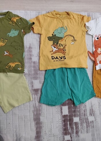 24-36 Ay Beden çeşitli Renk LCW şortlu takım