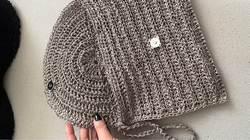 Beden Clutch el örgüsü çanta