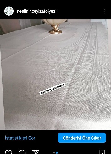 Keten masa örtüsü