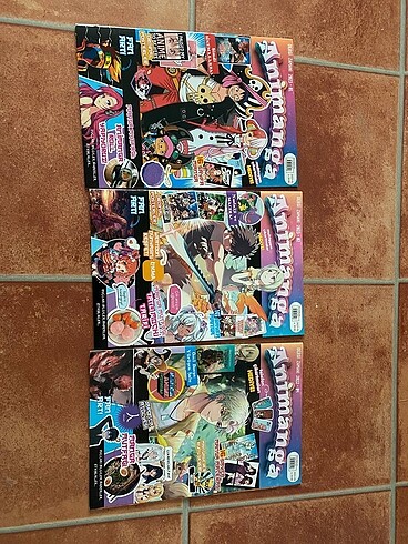 Animanga dergi 3 tane