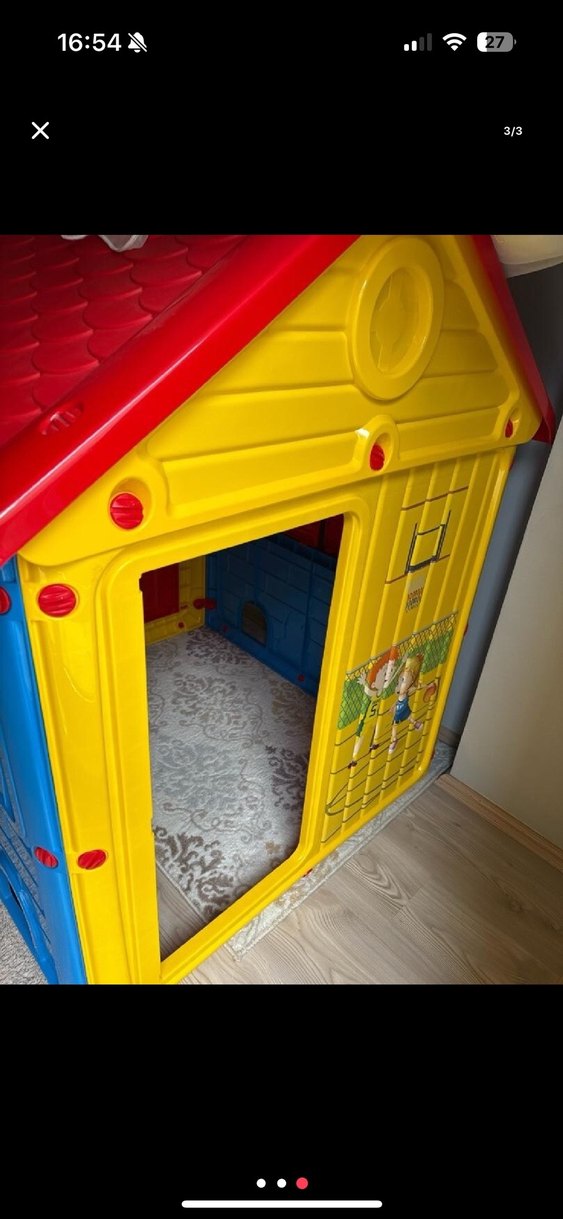 Renkli Plastik Oyuncak Ev - Görsel 3