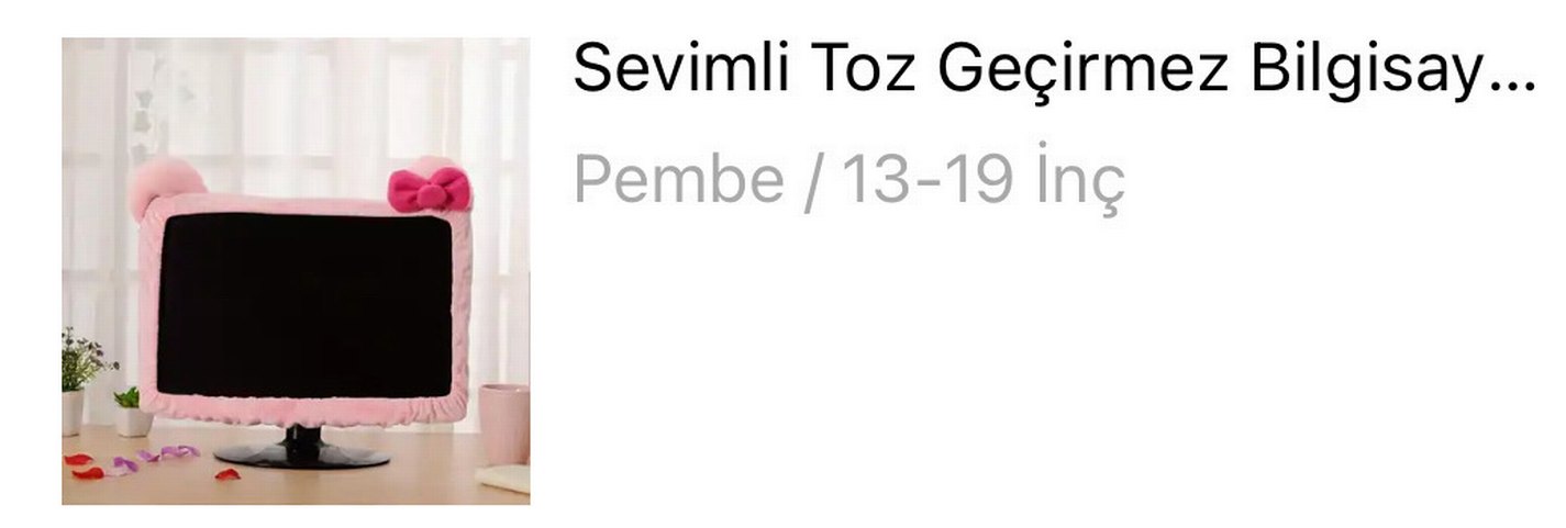 Pembe Monitör Ekran Koruyucu Kılıf - Görsel 3